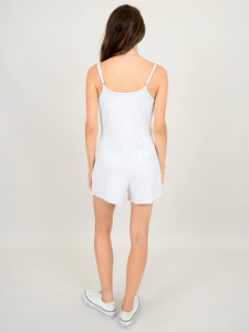 Light Grey French Terry Romper