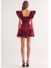Load image into Gallery viewer, Crimson Metallic Hailey Skirt
