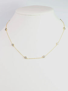Gold Waterloo CZ Necklace