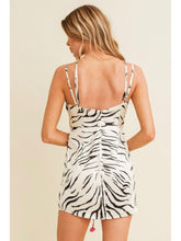 Load image into Gallery viewer, Zebra Print Satin Dress
