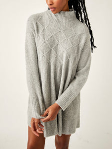 Free People Gray Jaci Sweater Dress