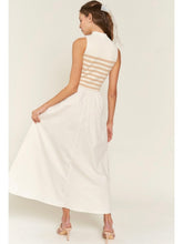 Load image into Gallery viewer, (PREORDER) Beige Stripe Knit Maxi Dress
