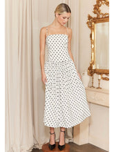 Load image into Gallery viewer, White Polka Dot Midi Dress
