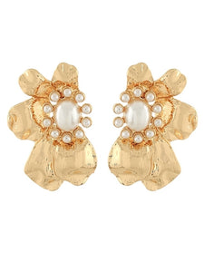 Flower Pearl Earrings