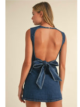 Load image into Gallery viewer, Denim Open Back Top &amp; Skirt Set
