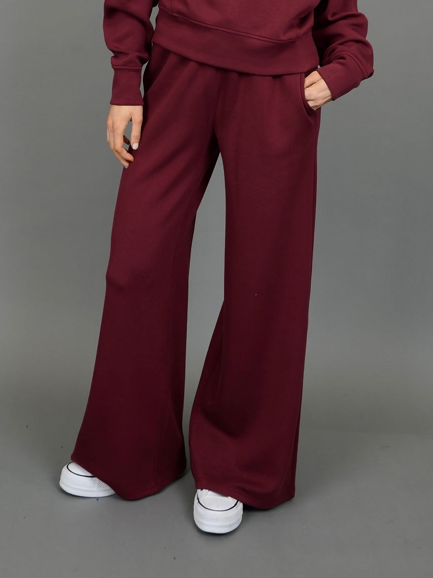 Oxblood Scuba Soft Knit Pants