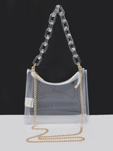 Load image into Gallery viewer, Clear Transparent Chain Shoulder Bag
