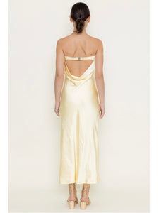 Lemon Maxi Slip Dress