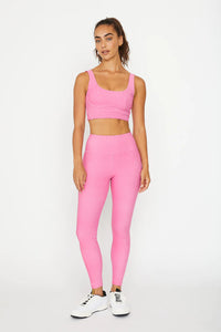 Cream Yoga Barbie Pink Venesa Bra Top