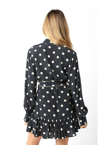 Black & Cream Priscilla Polka Dot Dress