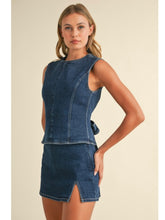 Load image into Gallery viewer, Denim Open Back Top &amp; Skirt Set

