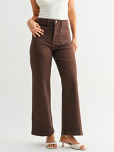 Load image into Gallery viewer, Chocolate Pocket Wide Leg Denim
