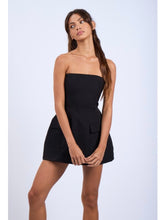 Load image into Gallery viewer, Black Strapless Mini Dress
