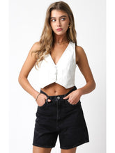 Load image into Gallery viewer, White Cara Vest Top
