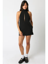 Load image into Gallery viewer, Black Aimee Halter Dress
