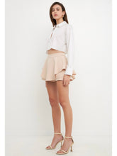 Load image into Gallery viewer, Beige Ruffle Skort
