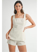 Load image into Gallery viewer, Oatmeal Linen Mix Shorts Set
