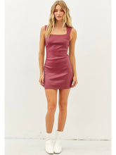 Load image into Gallery viewer, Crimson Matte Foil Dress
