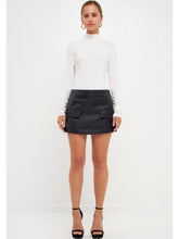 Load image into Gallery viewer, Black Pocket Flap Skort
