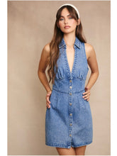 Load image into Gallery viewer, Denim Halter Neck Dress
