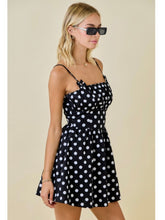 Load image into Gallery viewer, Black Polka Dot Dress
