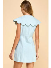 Load image into Gallery viewer, (PREORDER) Light Denim Scallop Dress
