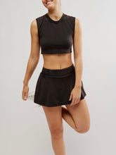 Load image into Gallery viewer, Free People Movement Black Hot Shot Skort Set
