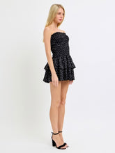Load image into Gallery viewer, Black Polka Dot Smocked Dress
