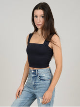 Load image into Gallery viewer, Black Clare Crop Top
