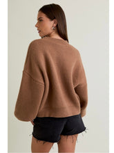 Load image into Gallery viewer, Brown Sweater Cardigan

