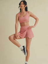 Load image into Gallery viewer, Red Gingham Ruched Bra Top
