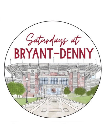 Saturdays at Bryant Denny Gameday Button
