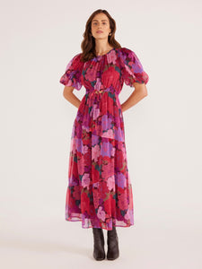 MinkPink Lexi Tiered Midi Dress