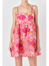 Load image into Gallery viewer, Pink Floral Organza Dress
