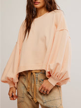 Load image into Gallery viewer, Free People Summer Peach Trish Sweatshirt
