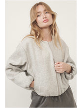 Load image into Gallery viewer, Brushed Grey Bomber Jacket
