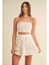 Load image into Gallery viewer, Cream Floral Appliqué Skirt
