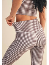 Load image into Gallery viewer, Brown Gingham Leggings
