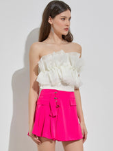 Load image into Gallery viewer, Creamy White Ruffle Strapless Top
