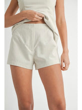 Load image into Gallery viewer, Oatmeal Linen Mix Shorts Set
