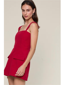Cherry Cola Square Neck Dress