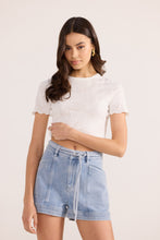 Load image into Gallery viewer, MinkPink Vintage Blue Denim Panel Shorts
