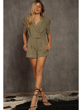 Load image into Gallery viewer, Olive Denim Romper
