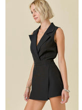 Load image into Gallery viewer, Black Blazer Romper
