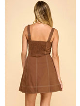 Load image into Gallery viewer, Mocha Zip Front Dress
