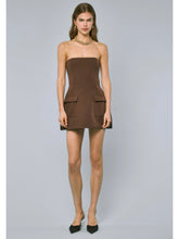 Load image into Gallery viewer, Coffee Strapless Mini Dress
