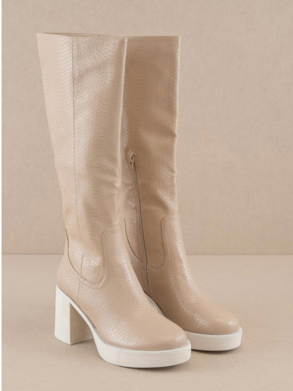国内未入荷 LE LOSANGE - Mohawk Big Beige Boots y2k TMX208029 – Tanner Mark Boots
