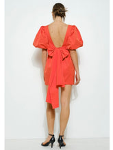 Load image into Gallery viewer, Orange Open Bow Back Dress
