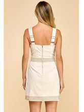 Load image into Gallery viewer, Cream Stitch Detail Dress
