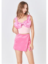 Load image into Gallery viewer, Pink Satin Skort
